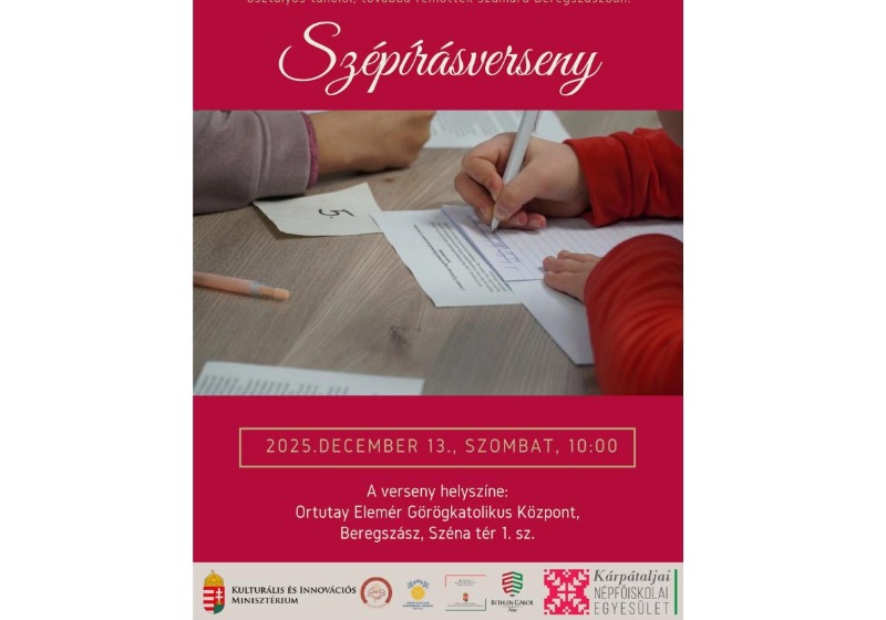 Szépírásverseny Beregszászban 2025