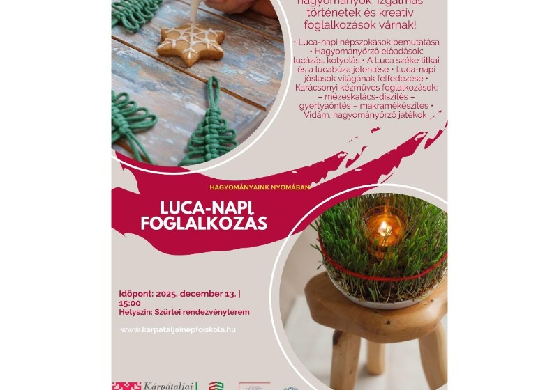 Néphagyományaink nyomában – Luca-napi foglalkozás
