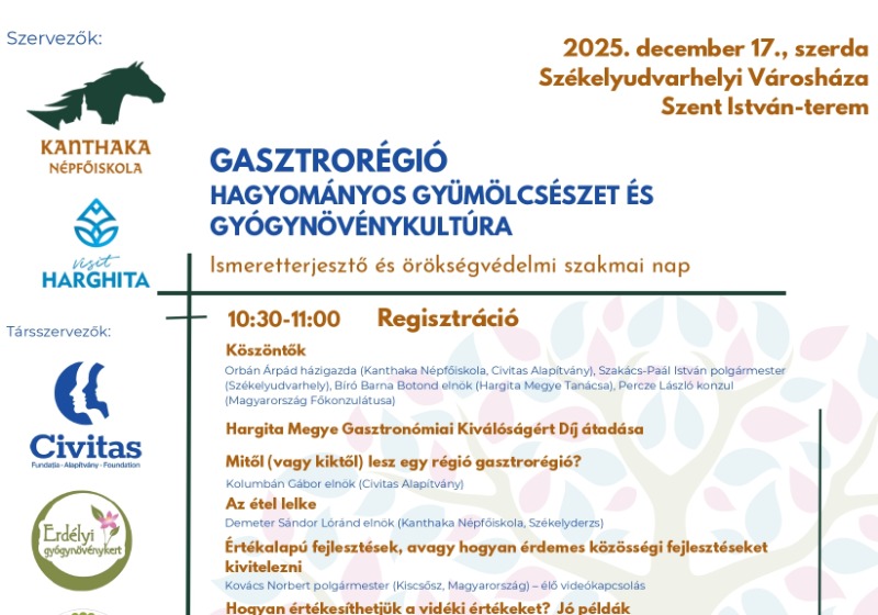 Gasztrorégió – hagyományos gyümölcsészet és gyógynövénykultúra