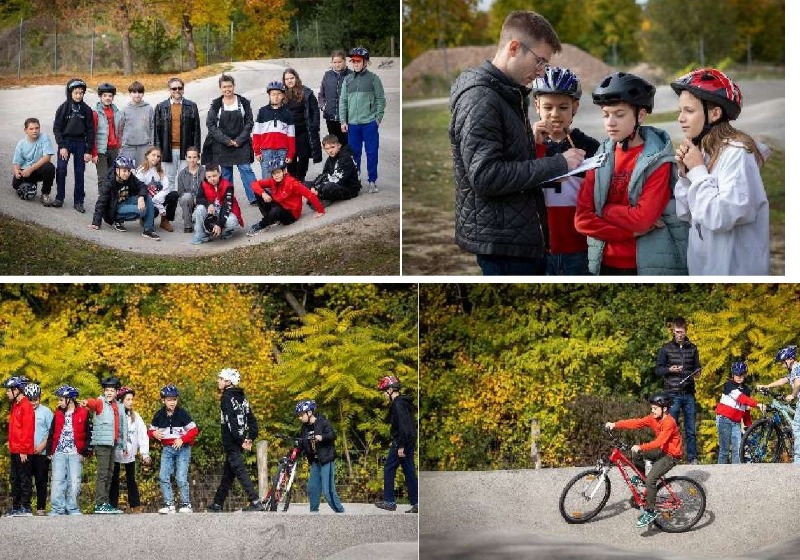 Kerékpáros ügyességi miniversenyt rendezett a Népfőiskola